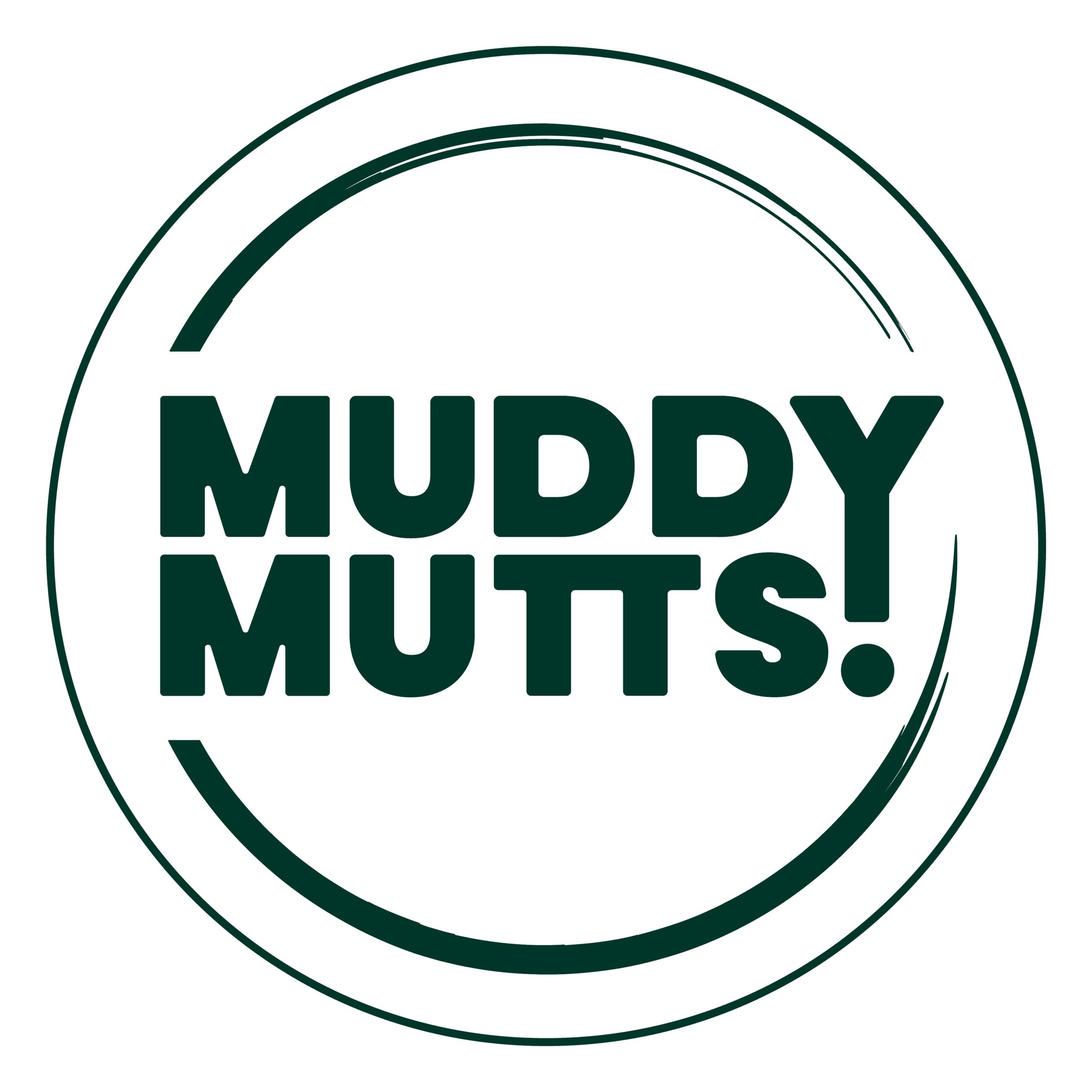 Muddy Mutts White and Green Logo scaled